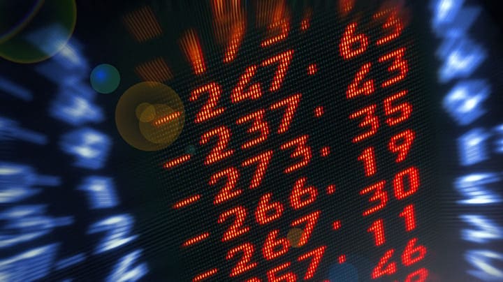 Global Stock Exchange Hit by Monthslong Email Campaign 6 Stocks down nagelestock.net Alamy W4pyYO