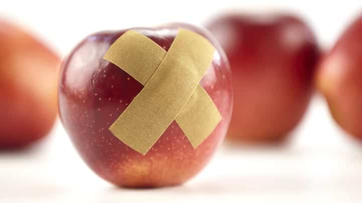 Apple Reverses Age-Old Patch Policy to Keep Up With AI 2 Apple bandage imtmphoto Getty Vzz89f